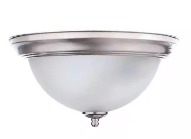 brushed nickel light fixture ceiling