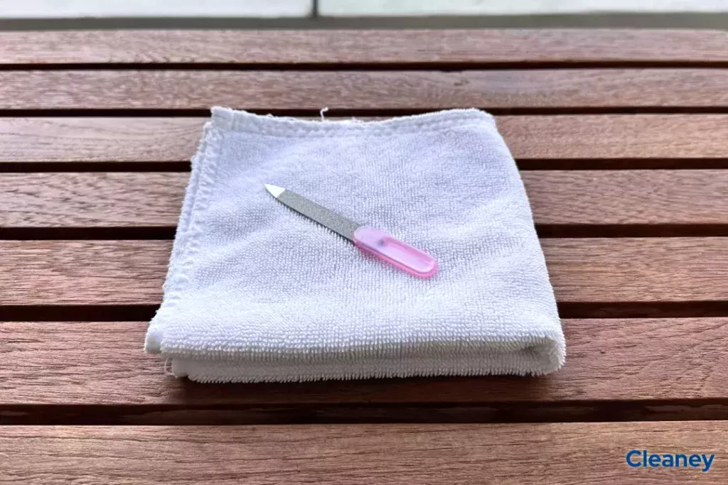 letting your metal nail file dry